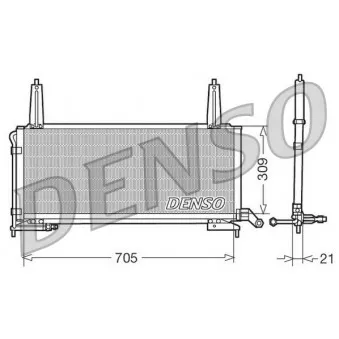 Condenseur, climatisation DENSO DCN11006