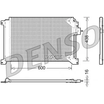 Condenseur, climatisation DENSO DCN12004 pour IVECO STRALIS AS 260S54 - 540cv