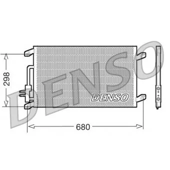 DENSO DCN13016 - Condenseur, climatisation