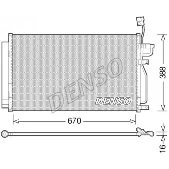 Condenseur, climatisation DENSO OEM 20759647