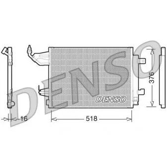 DENSO DCN16001 - Condenseur, climatisation