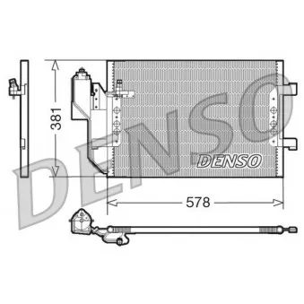 Condenseur, climatisation DENSO DCN17002 pour MERCEDES-BENZ CLASSE A A 170 CDI - 90cv