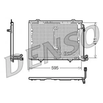 Condenseur, climatisation DENSO DCN17013 pour MERCEDES-BENZ CLASSE E E 230 - 150cv