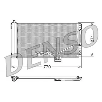 Condenseur, climatisation DENSO DCN17014 pour MERCEDES-BENZ CLASSE C C 200 CGI Kompressor - 170cv