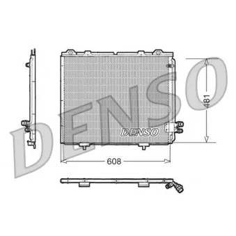 Condenseur, climatisation DENSO DCN17017 pour MERCEDES-BENZ CLASSE E E 240 T - 170cv
