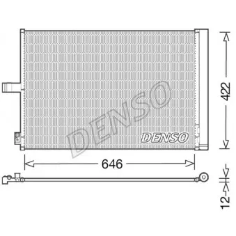 Condenseur, climatisation DENSO DCN17027 pour MERCEDES-BENZ CLASSE E E 550 CGI - 408cv
