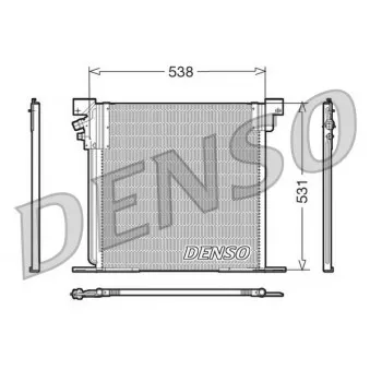 Condenseur, climatisation DENSO DCN17030 pour DAF 95 XF 108 D 2.3 - 79cv