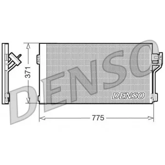 Condenseur, climatisation DENSO DCN17050 pour MERCEDES-BENZ VITO 109 CDi - 95cv