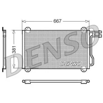 Condenseur, climatisation DENSO DCN17055 pour MERCEDES-BENZ SPRINTER 313 CDI - 129cv