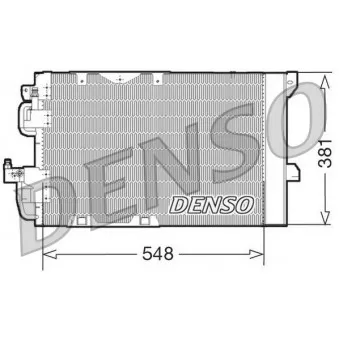 Condenseur, climatisation DENSO DCN20005 pour OPEL ASTRA 1.8 16V - 116cv
