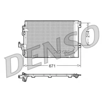 Condenseur, climatisation DENSO DCN20009 pour OPEL ZAFIRA 1.8 - 140cv