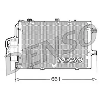 Condenseur, climatisation DENSO DCN20015 pour OPEL CORSA 1.2 Twinport - 80cv