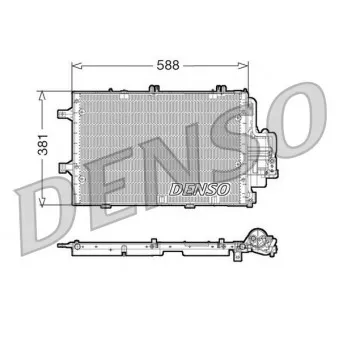 Condenseur, climatisation DENSO DCN20020 pour OPEL CORSA 1.2 - 80cv