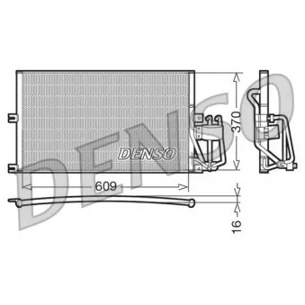 Condenseur, climatisation DENSO DCN20029 pour OPEL VECTRA 2.0 DI 16V - 82cv