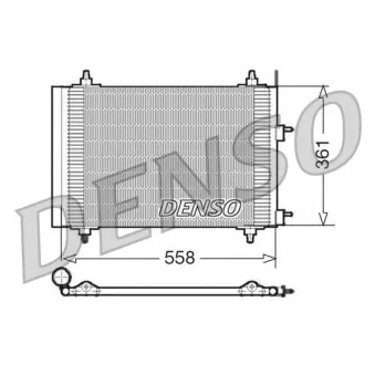 Condenseur, climatisation DENSO DCN21015 pour PEUGEOT 307 2.0 HDI 110 - 107cv