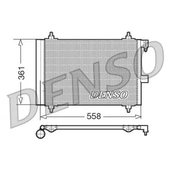 Condenseur, climatisation DENSO DCN21025 pour CITROEN XSARA 1.9 D - 70cv