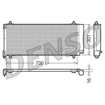Condenseur, climatisation DENSO DCN21027 pour CITROEN C5 2.7 HDI - 204cv