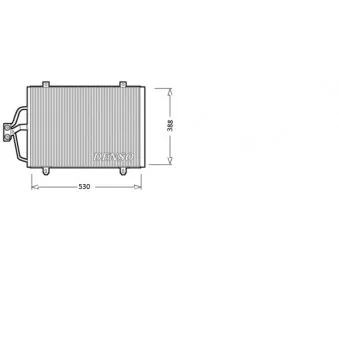 Condenseur, climatisation DENSO DCN23003 pour RENAULT MEGANE 1.6 i - 75cv
