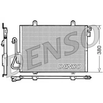 Condenseur, climatisation DENSO DCN23006 pour RENAULT CLIO 1.9 D - 65cv