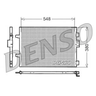 Condenseur, climatisation DENSO DCN23007 pour RENAULT CLIO 1.5 dCi - 68cv