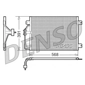 Condenseur, climatisation DENSO DCN23010 pour RENAULT SCENIC 1.9 DTI - 98cv