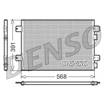 Condenseur, climatisation DENSO DCN23011 pour RENAULT MEGANE 1.9 DCI - 102cv