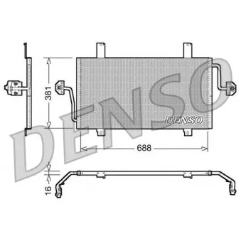 DENSO DCN23016 - Condenseur, climatisation