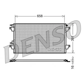 Condenseur, climatisation DENSO DCN23018 pour RENAULT LAGUNA 1.9 DCI - 120cv