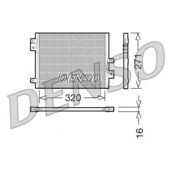 Condenseur, climatisation DENSO DCN28002