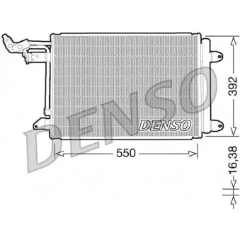 Condenseur, climatisation DENSO DCN32002 pour VOLKSWAGEN GOLF 2.0 TDI - 140cv