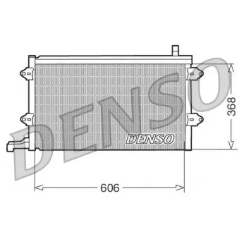 Condenseur, climatisation DENSO DCN32003 pour VOLKSWAGEN GOLF 1.9 TDI - 90cv