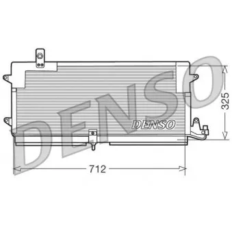 Condenseur, climatisation DENSO DCN32004 pour VOLKSWAGEN PASSAT 1.6 TD - 80cv