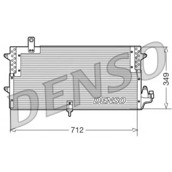 Condenseur, climatisation DENSO DCN32006 pour VOLKSWAGEN PASSAT 1.6 TD - 80cv
