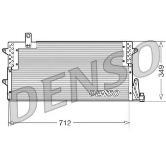 Condenseur, climatisation DENSO DCN32007 pour VOLKSWAGEN PASSAT 1.9 TDI - 90cv