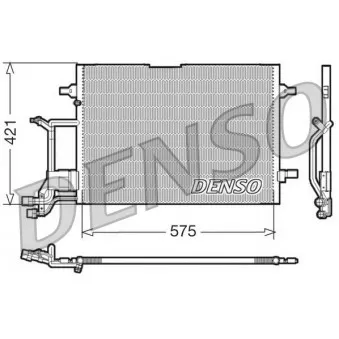Condenseur, climatisation DENSO DCN32016 pour VOLKSWAGEN PASSAT 1.8 T - 150cv