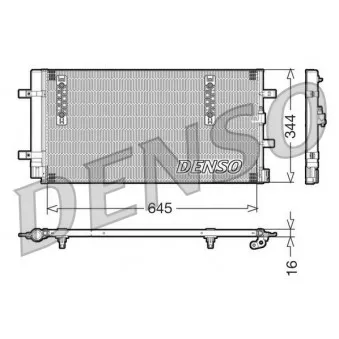 Condenseur, climatisation DENSO DCN32060 pour AUDI A4 2.0 TFSI flexible fuel quattro - 180cv