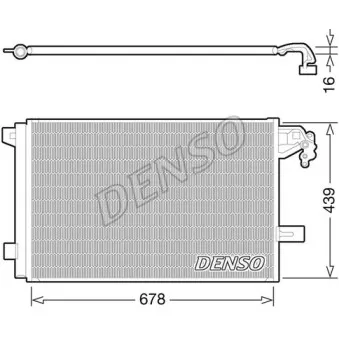 Condenseur, climatisation DENSO DCN32063 pour VOLKSWAGEN TRANSPORTER - COMBI 2.0 TDI - 102cv