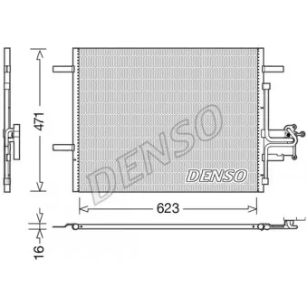 Condenseur, climatisation DENSO DCN33010