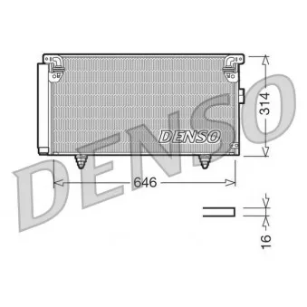 DENSO DCN36001 - Condenseur, climatisation