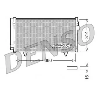 Condenseur, climatisation DENSO DCN36003