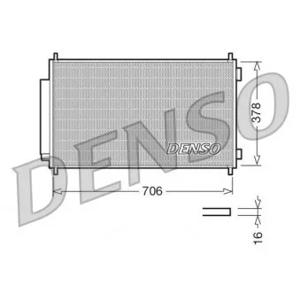 Condenseur, climatisation DENSO OEM 80110SWAA01