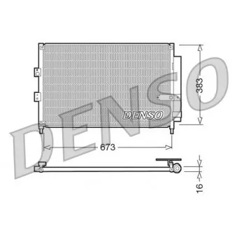 Condenseur, climatisation DENSO DCN40007