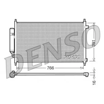 Condenseur, climatisation DENSO DCN40004