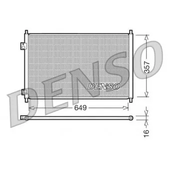 Condenseur, climatisation DENSO DCN40008