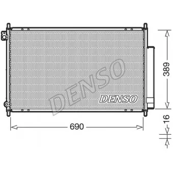 DENSO DCN40016 - Condenseur, climatisation