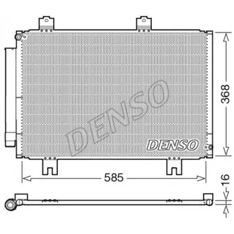 Condenseur, climatisation DENSO OEM 80100T5A003