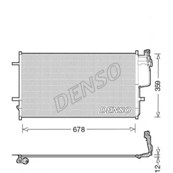 Condenseur, climatisation DENSO DCN44007