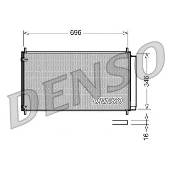 Condenseur, climatisation DENSO OEM 051-016-0032