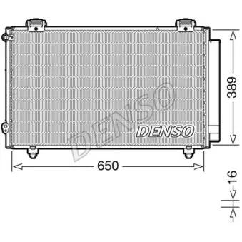 Condenseur, climatisation DENSO DCN50023