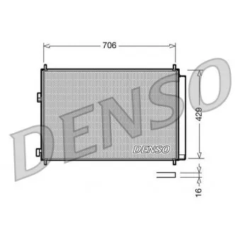 DENSO DCN50030 - Condenseur, climatisation